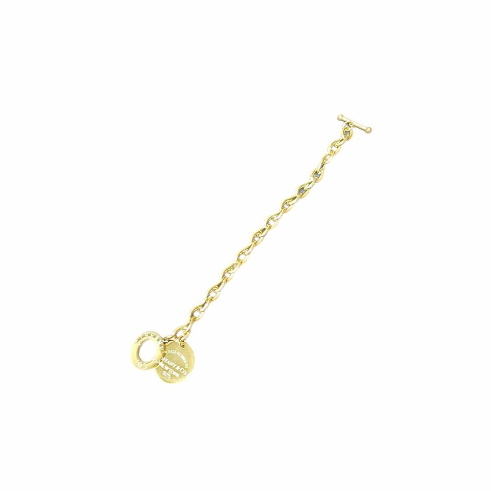Elegant Circle Tag Charm Bracelet